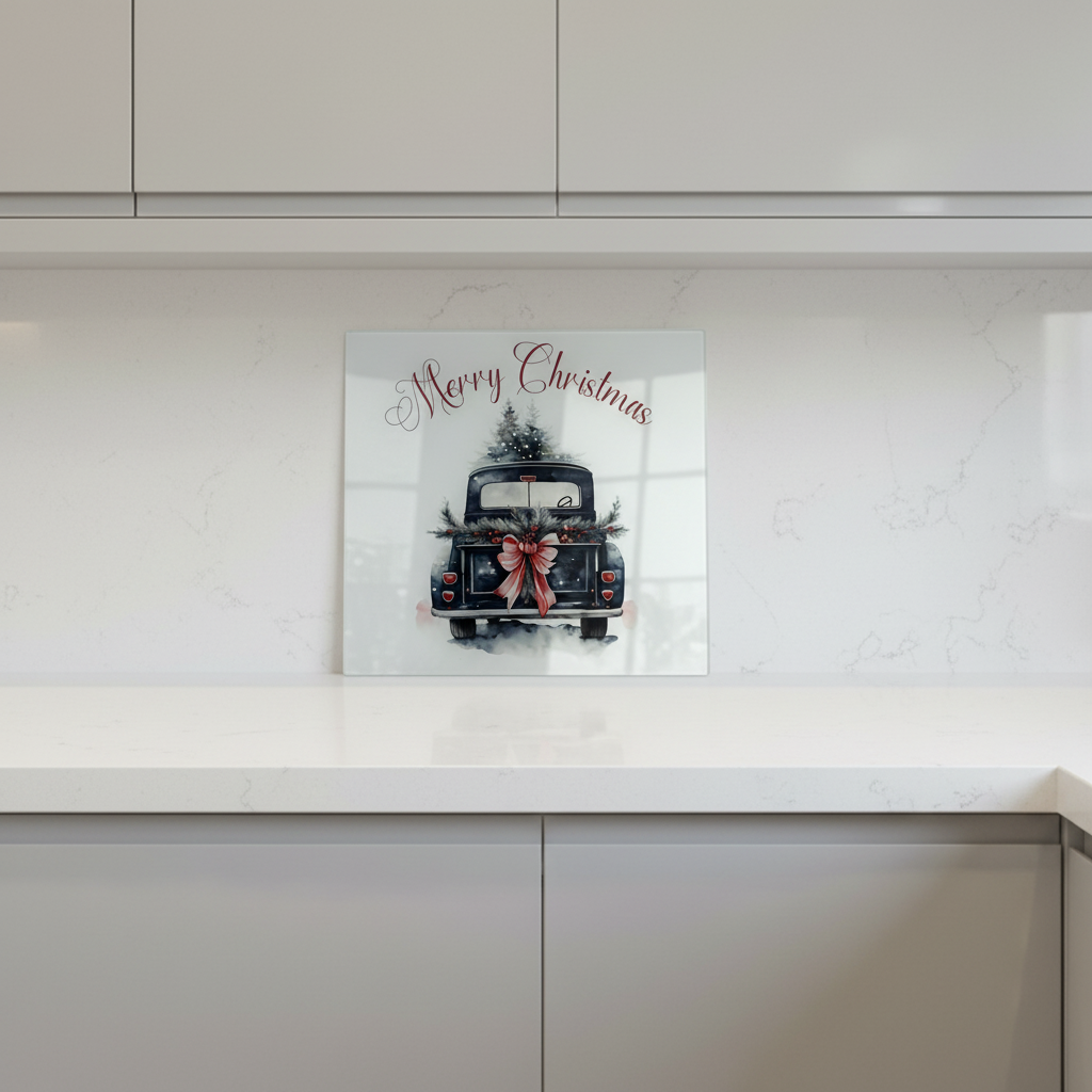 Christmas Truck 30cm Chopping Board/ Splashback