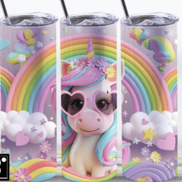 Cartoon Unicorn Tumbler