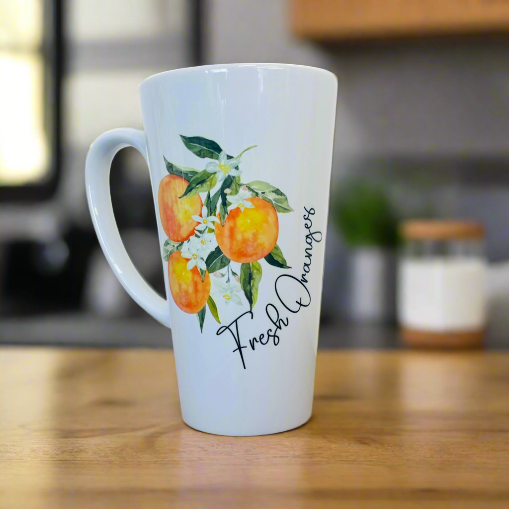 Fresh Oranges 17oz Latte Mug