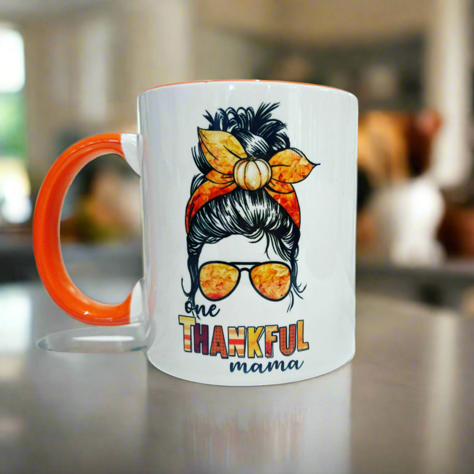New “One Thankful Mama” Mug