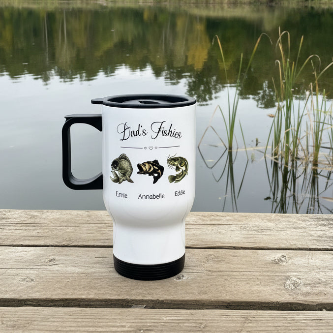 Daddy/Dad/Grandads Fishies Travel Mug