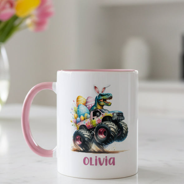 Easter Dinosaur Floral Monster Truck Design