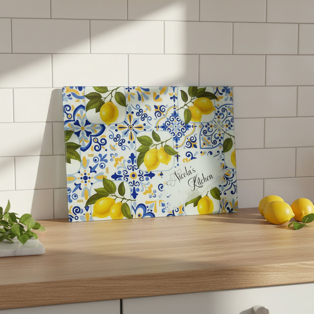 Lemons A3 Chopping Board