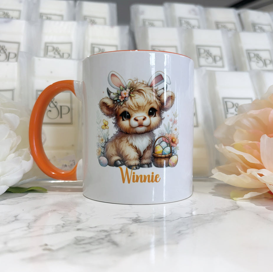 Highland Cow Flower Design