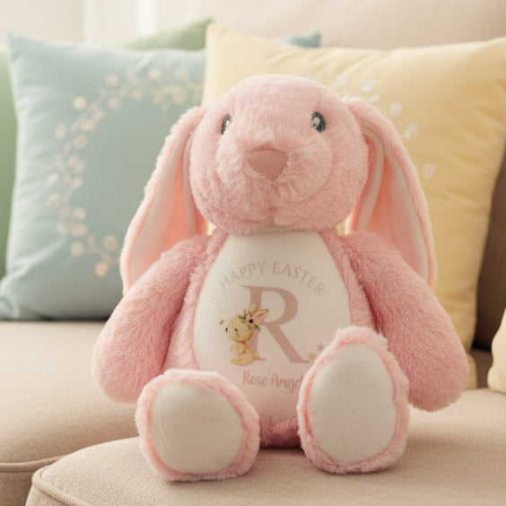 Baby Bunny Design Teddy - Happy Easter