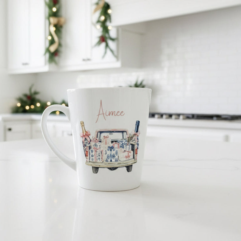 Preppy Christmas Mini Latte Mug