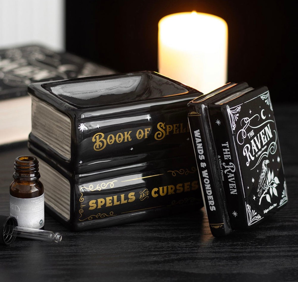 Pre order: Book Stack Wax Burner