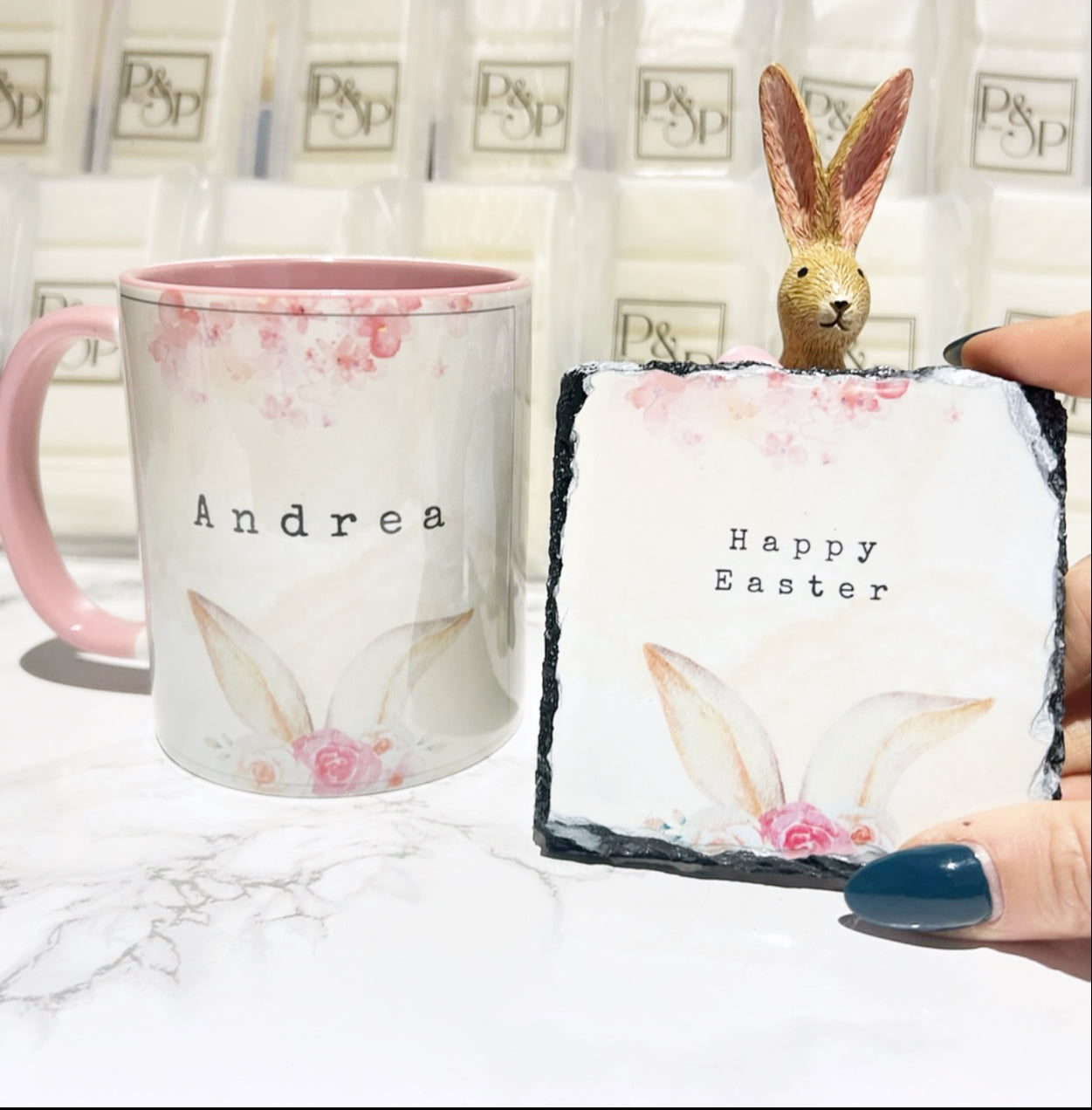 Bunny Mug and Coaster Set