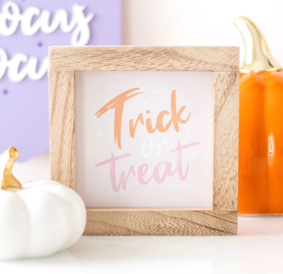 Pre Order: Trick or Treat Mini Plaque