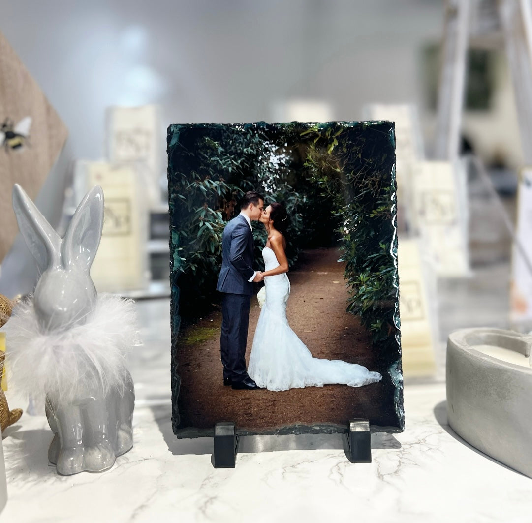 Gloss Rectangle Photo Slate Portrait or Landscape (20cm x15)