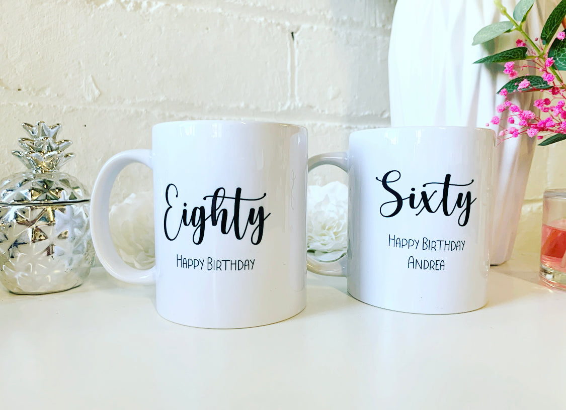 Written Milestone Birthday Mug
