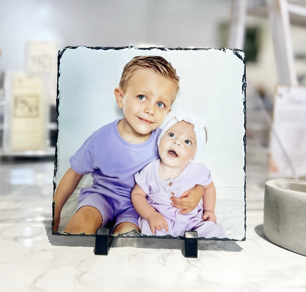Gloss Baby/Children Photo Slate (19cm)