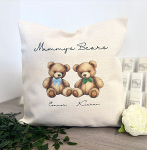 Mummys Bears (Choose bears and Genders) 40cm Cushion