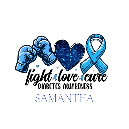 Diabetes design 5:Tester for Latte and Blue mug