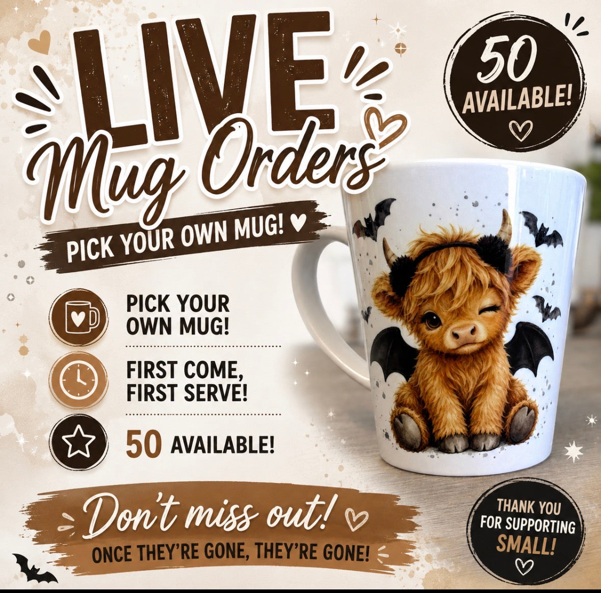 LIVE Mugs - pick your own!