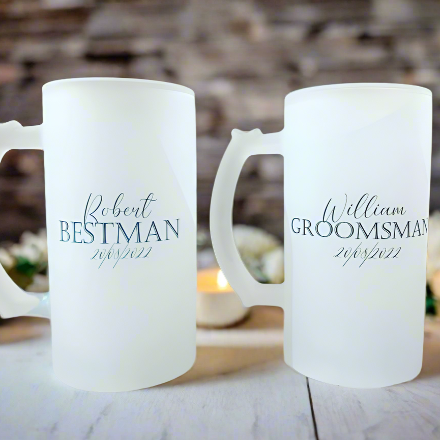 Best Man/Groomsman - Frosted Stein (Personalised)