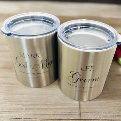 Best Man/Groomsman - Stainless steel LowBall Cup
