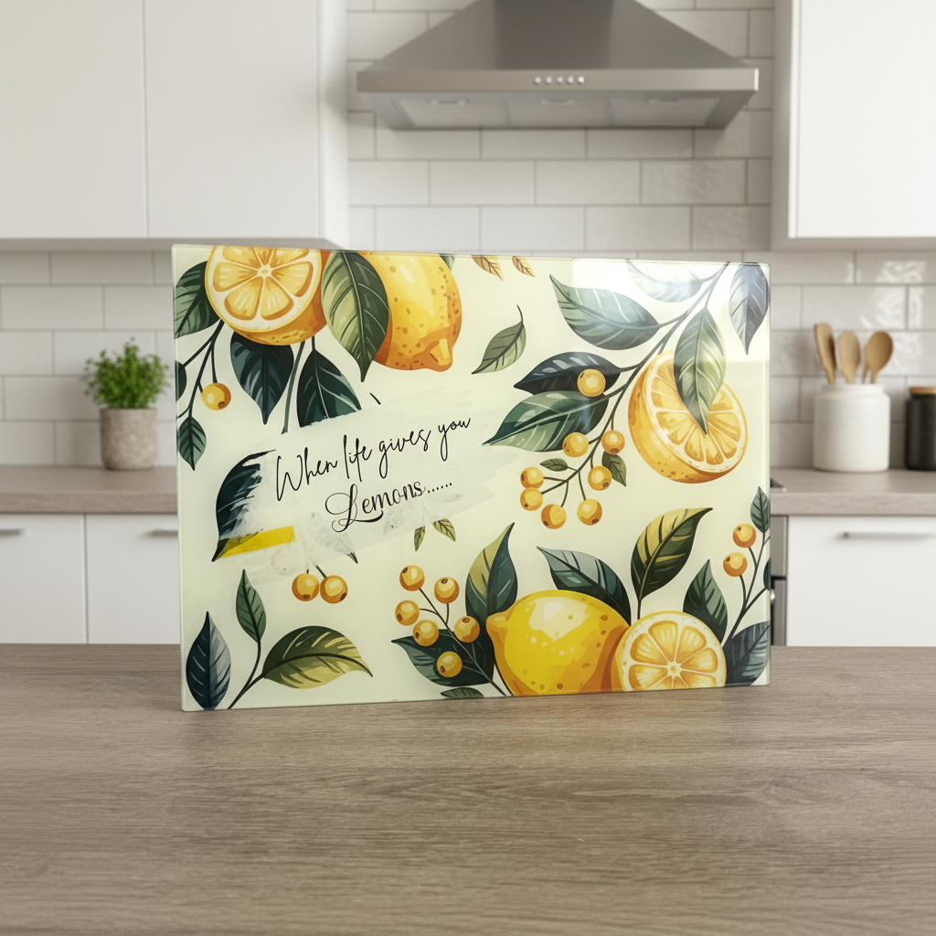 When life gives you Lemons A3 Chopping Board