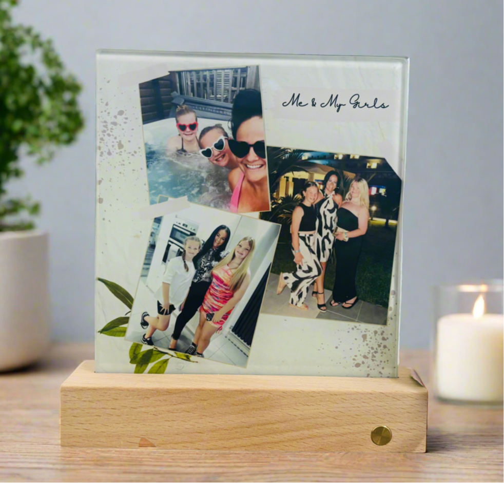 Glass 3 Photo “Any Text”