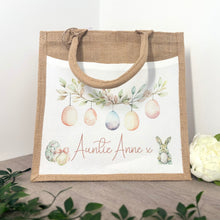 Easter White Egg Banner Design Tote Bag