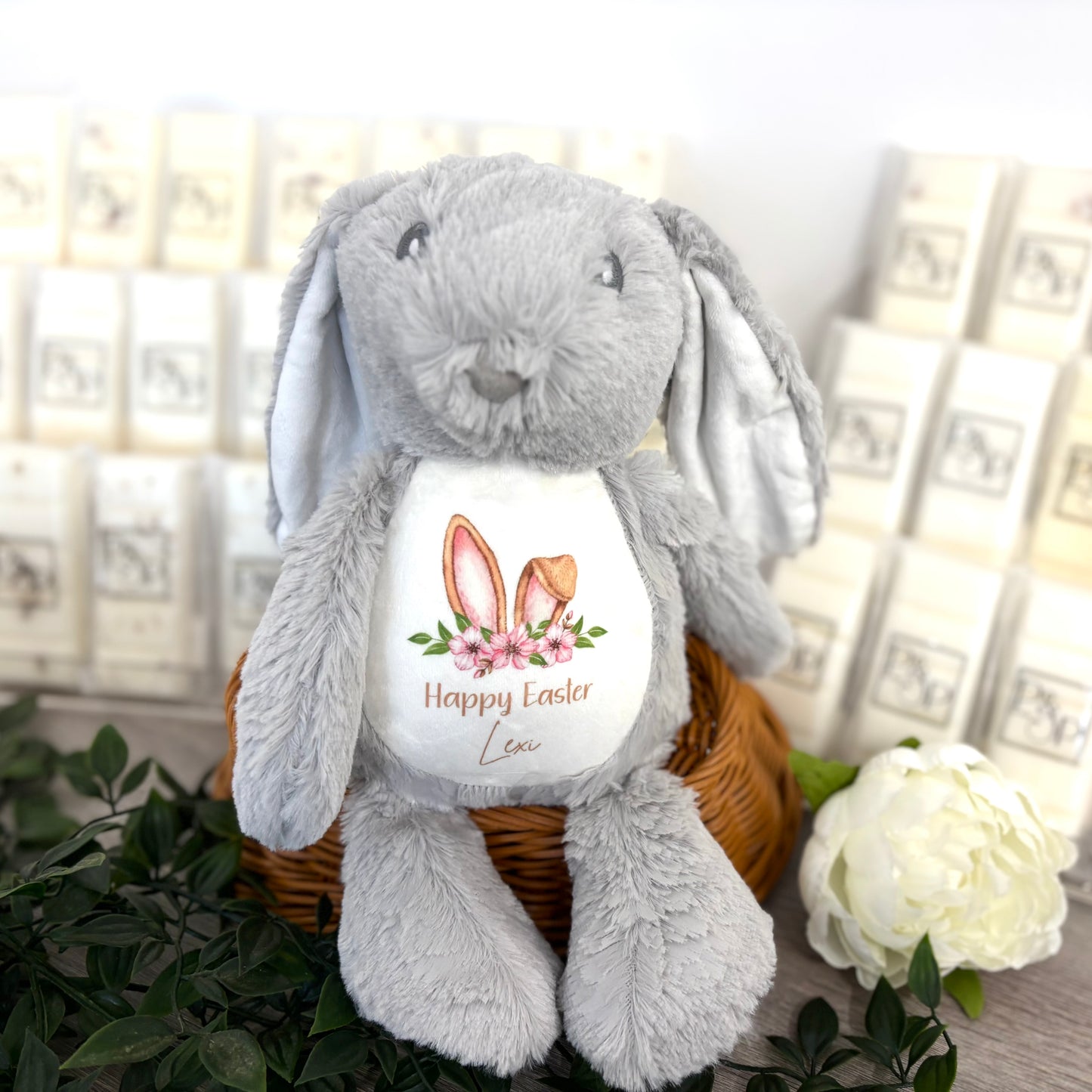 Floppy Rabbit Plush Teddy - Happy Easter