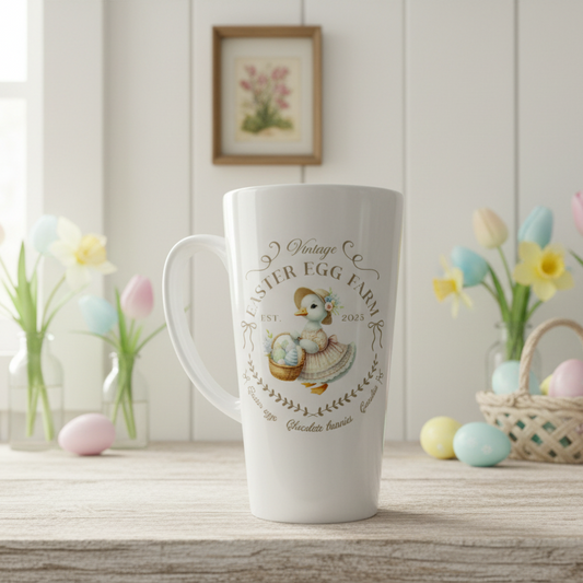 Duck Vintage Spring Latte Ceramic Mug 17oz inc Box