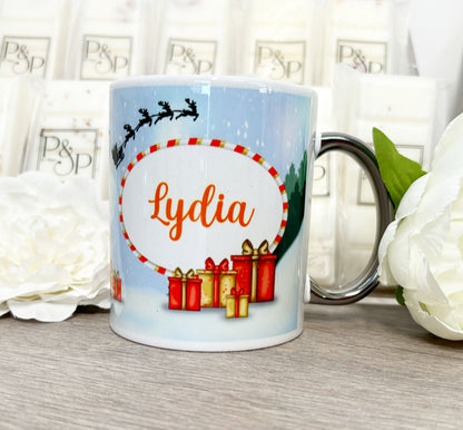 Mrs Claus Gonk Wrap around Name Mug