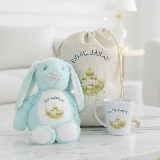 Eid Small Sack, Teddy & Small Latte Bundle