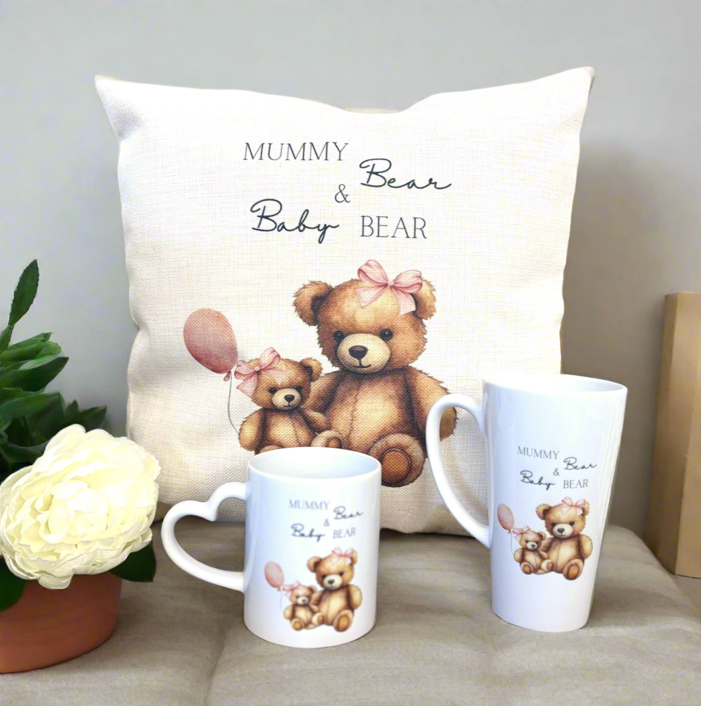Mamma Bear and Baby Bear (Girl or boy) 40cm Cushion