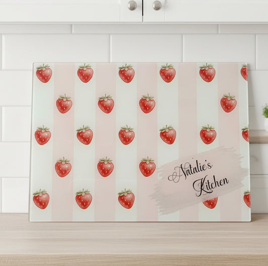 Strawberry Bow A3 Chopping Board