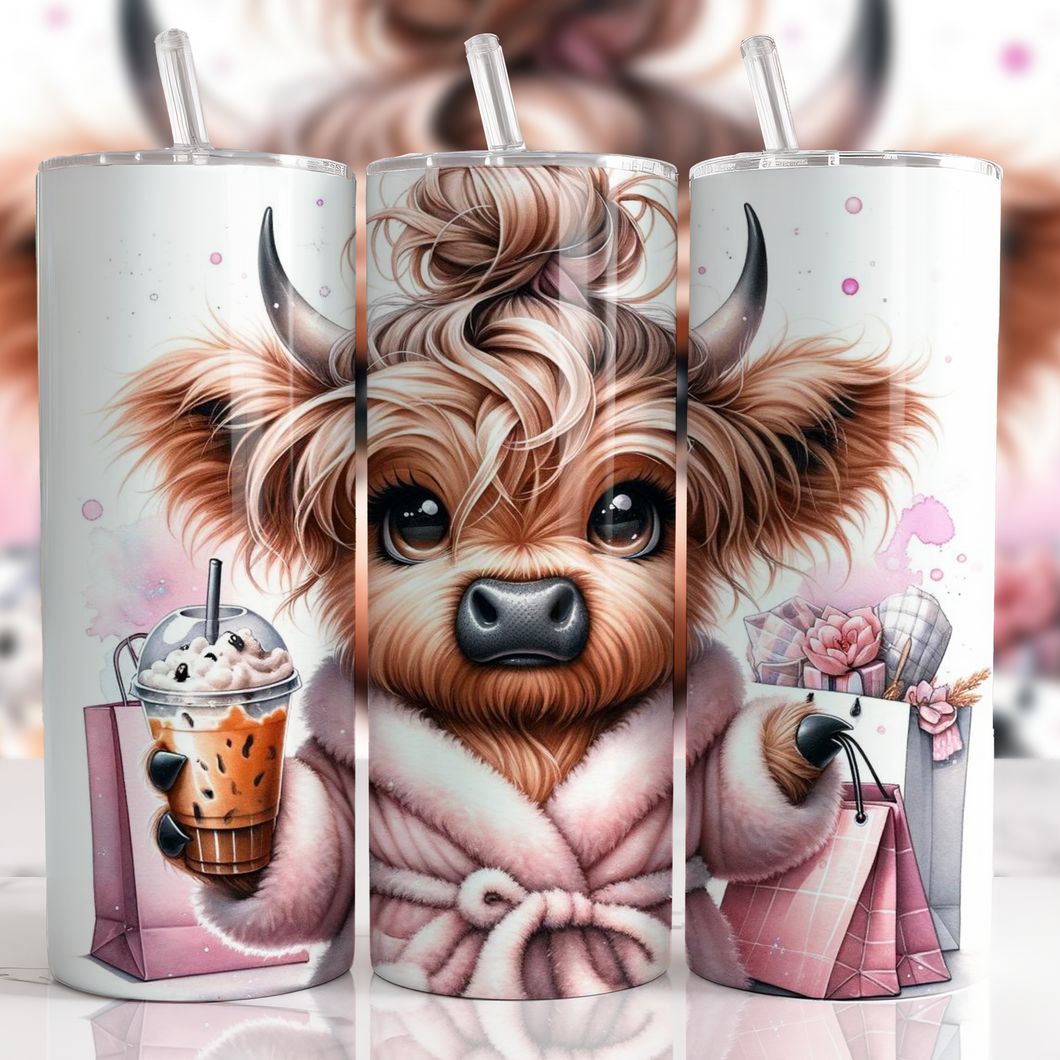 Highland Cow Tumbler Sassy