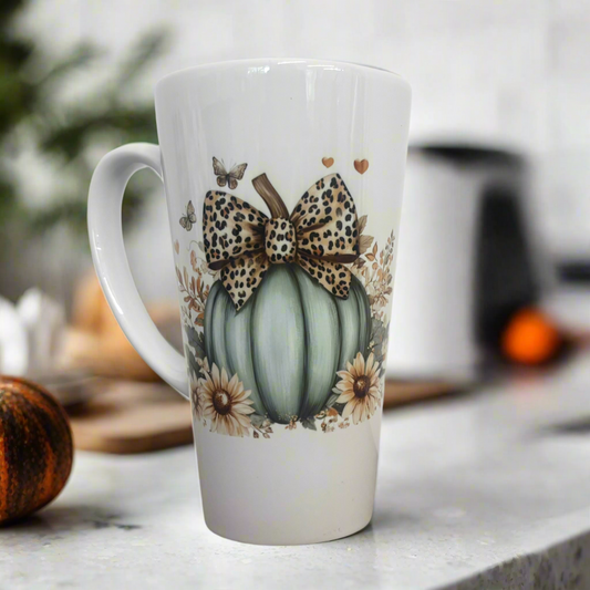Green Pumpkin Ceramic Mug 17oz inc Box
