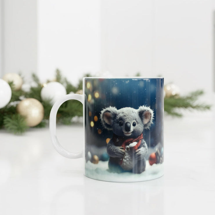 Plastic/ Polymere Mug Christmas Koala Designs