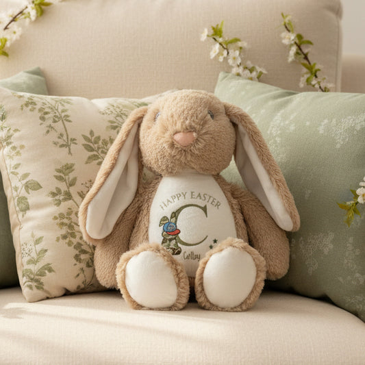 Initial Camo Bunny /Teddy - Happy Easter