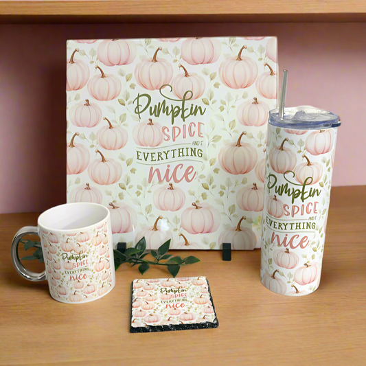 Pumpkin Spice Bundle (Splashback, Tumbler & Mug and Coaster)