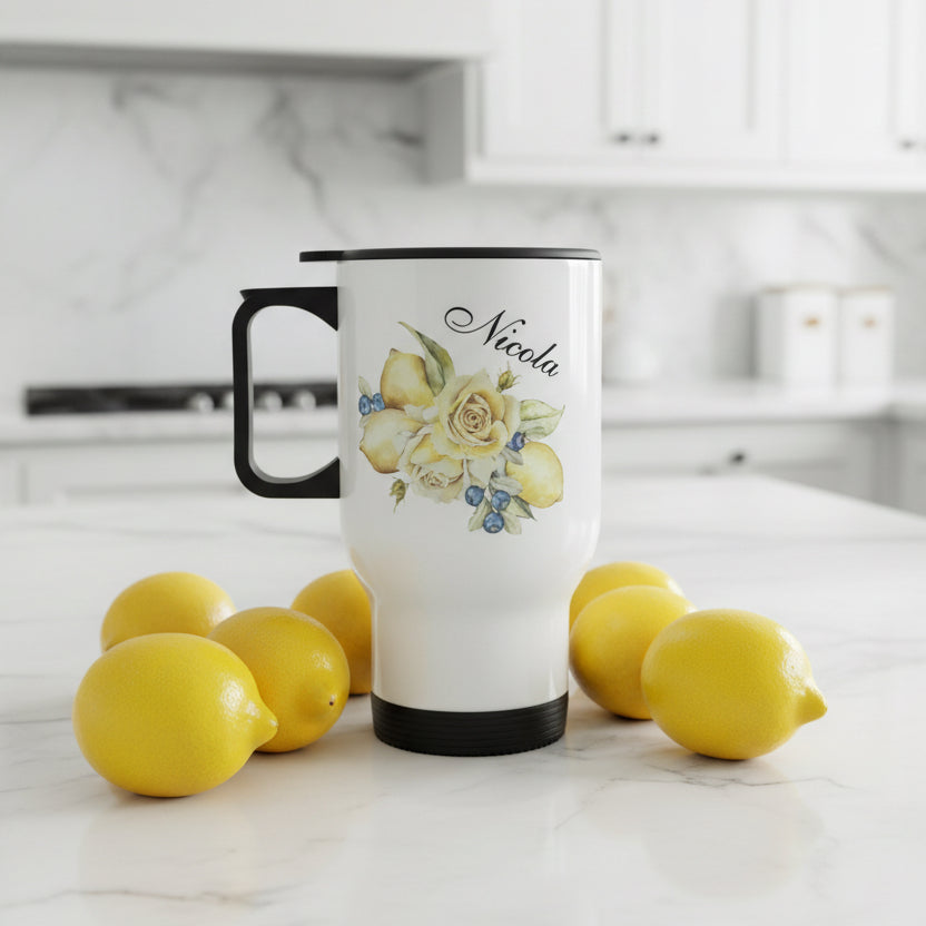 Lemon 14oz Travel Mug