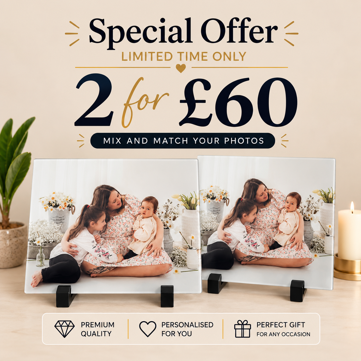 2 for £60 A3 Chopping Board