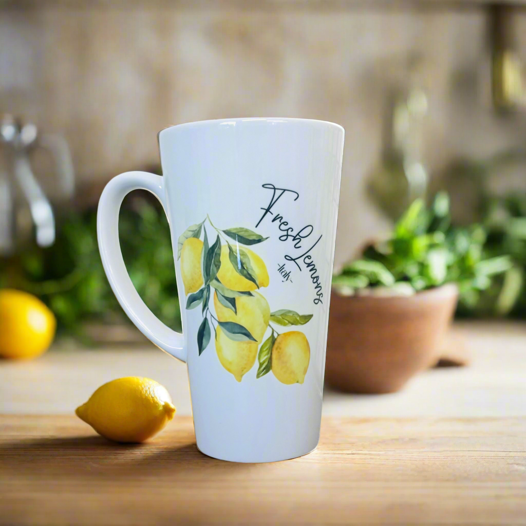 Fresh Lemons of Italy 17oz Latte Mug