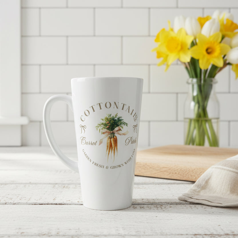 Vintage Spring Carrot Latte Ceramic Mug 17oz inc Box