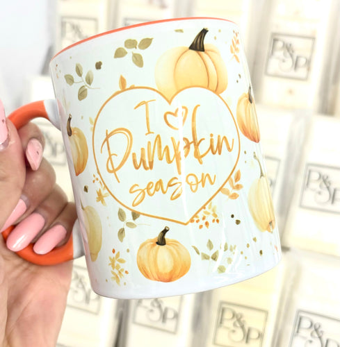 I Love Pumpkin Season Wrap Mug