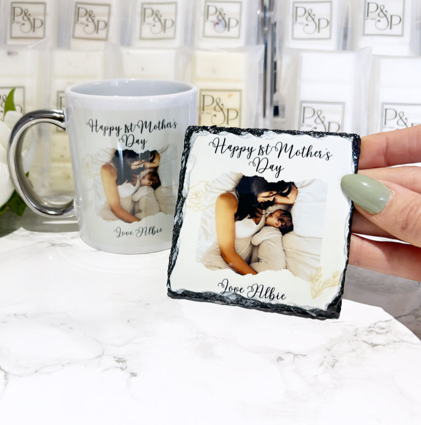 Happy 1st Mother’s Day Mug & Coaster Bundle
