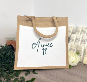 Any Name - Bow Tote Bag