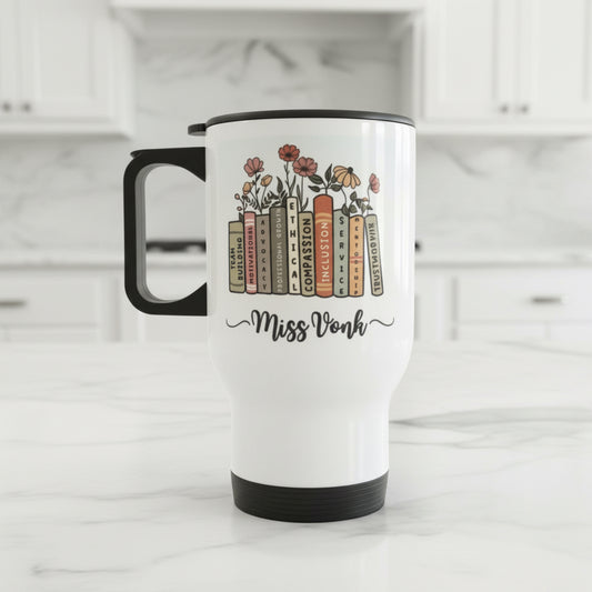 Travel Mug 14oz Teacher Design