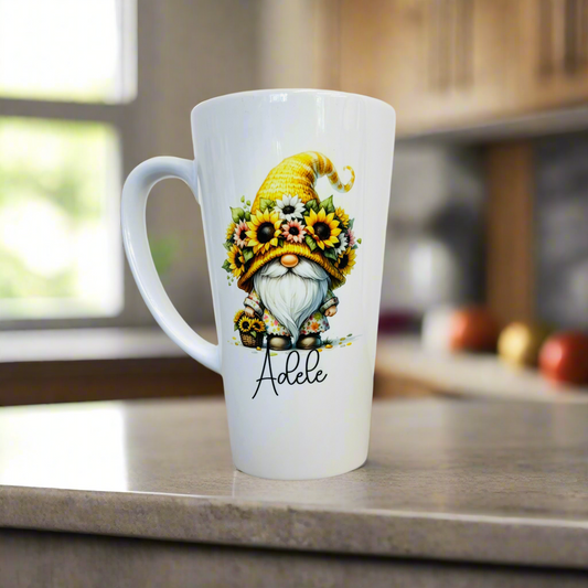 Sunflower Gonk Latte Ceramic Mug 17oz inc Box