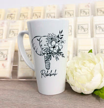 New Latte Ceramic Mug 17oz inc Box Elephant Design