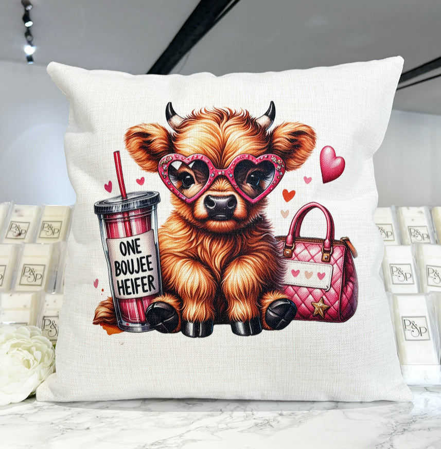 Pink Highland Cow Design (Various Products)