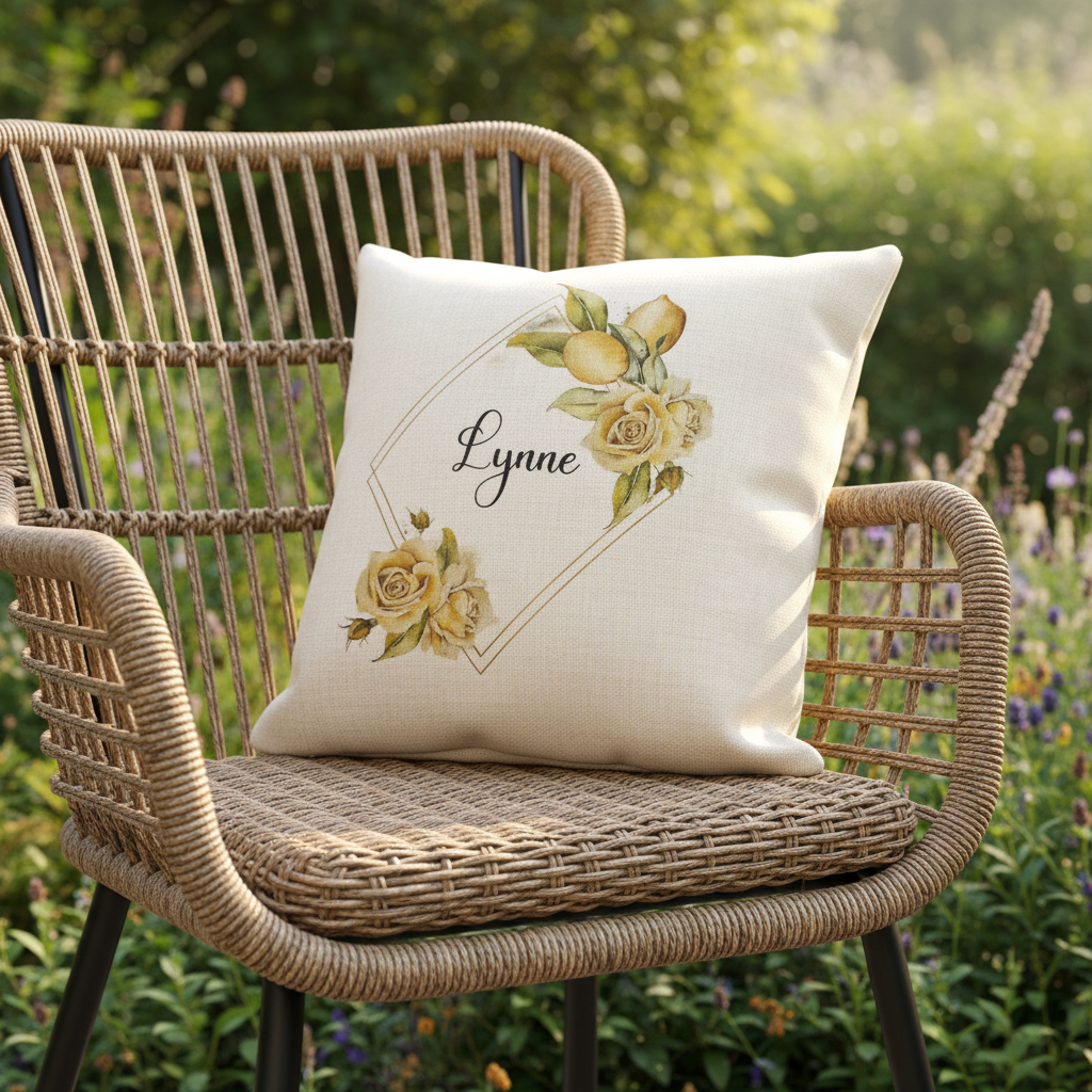 Name Lemon Wreath Design (Various Products)