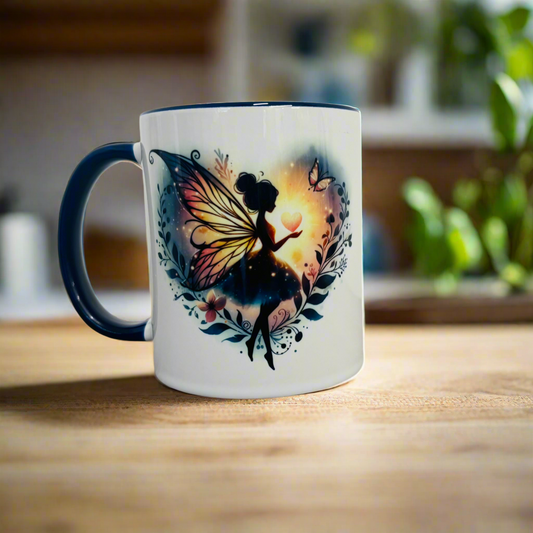 Fairy Navy Handle Mug