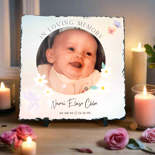 In Loving Memory Daisies, Fairies& Butterflies Design