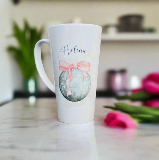 New Latte Disco Ceramic Mug 17oz  inc Box